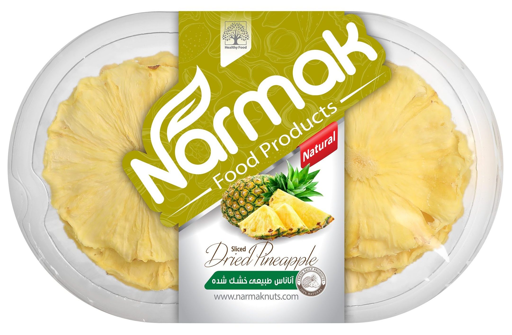 آناناس طبیعی خشک نارمک 200 گرمی